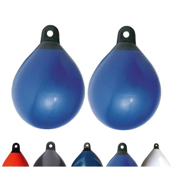 Lot de 2 pare-battages sphériques , diamètre 35 cm, bleu