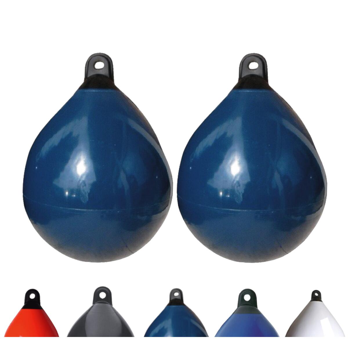 Majoni - Lot De 2 Pare-battages Sphériques , Diamètre 65 Cm, Bleu Marine - Défense De Ponton - Bleu - 65 Cm - Decathlon