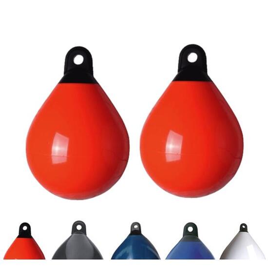 Lot de 2 pare-battages sphériques , diamètre 45 cm, orange