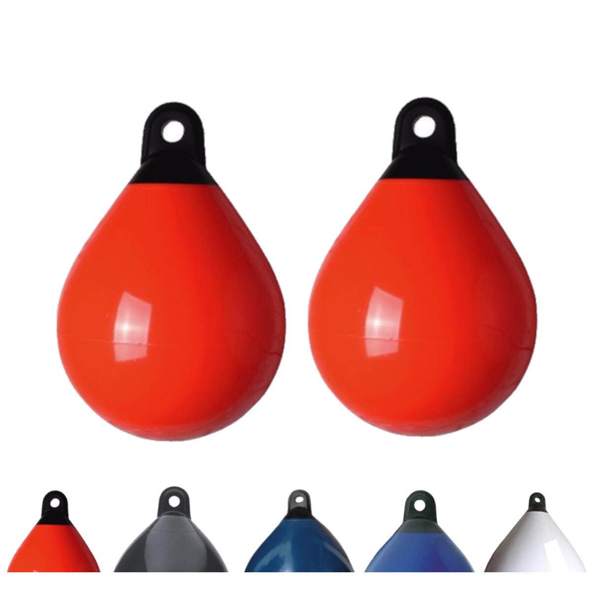 Majoni - Lot De 2 Pare-battages Sphériques , Diamètre 35 Cm, Orange - Défense De Ponton - Orange - 35 Cm - Decathlon