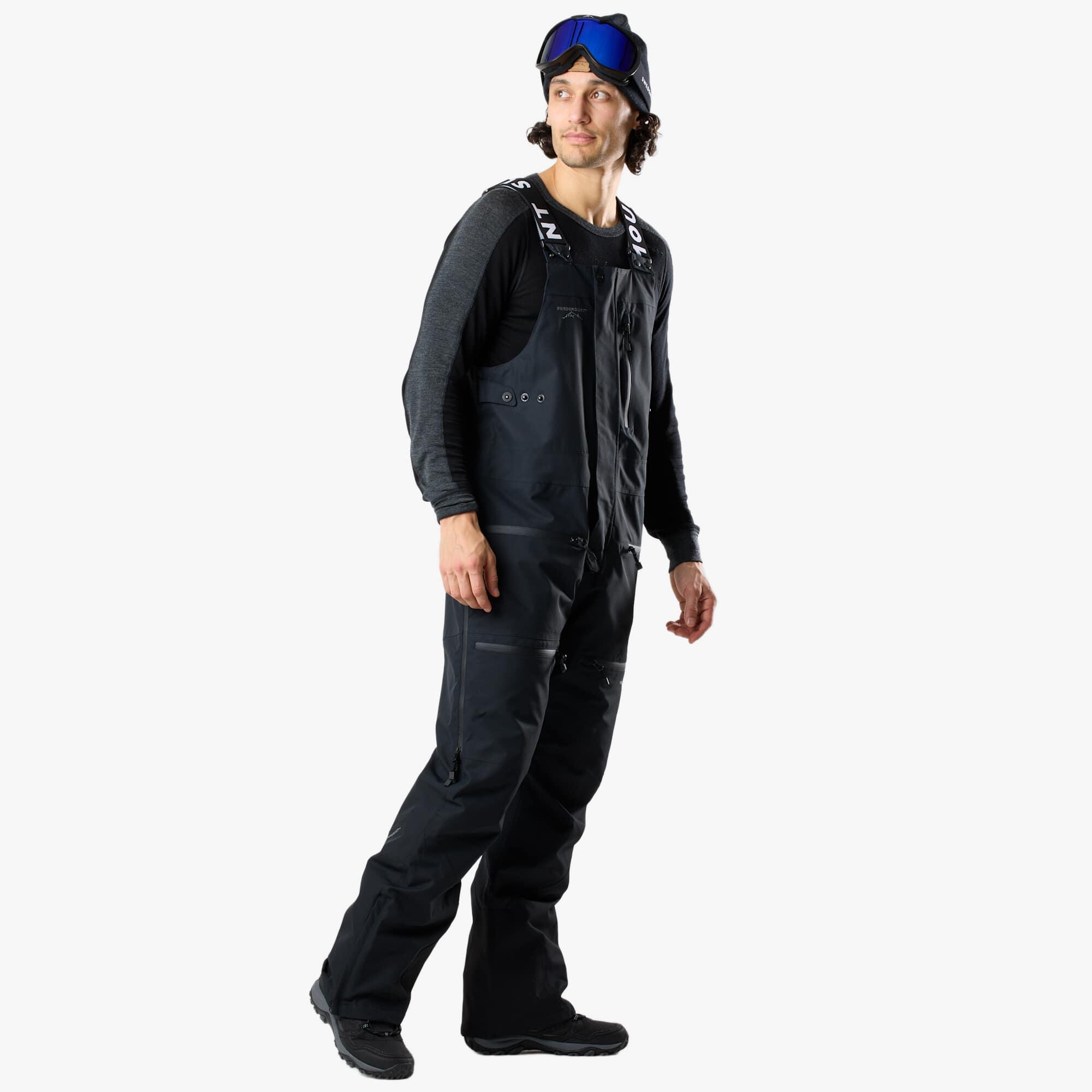 Pantalon de ski homme Freeride imperméable coupe-vent Bib 3/8