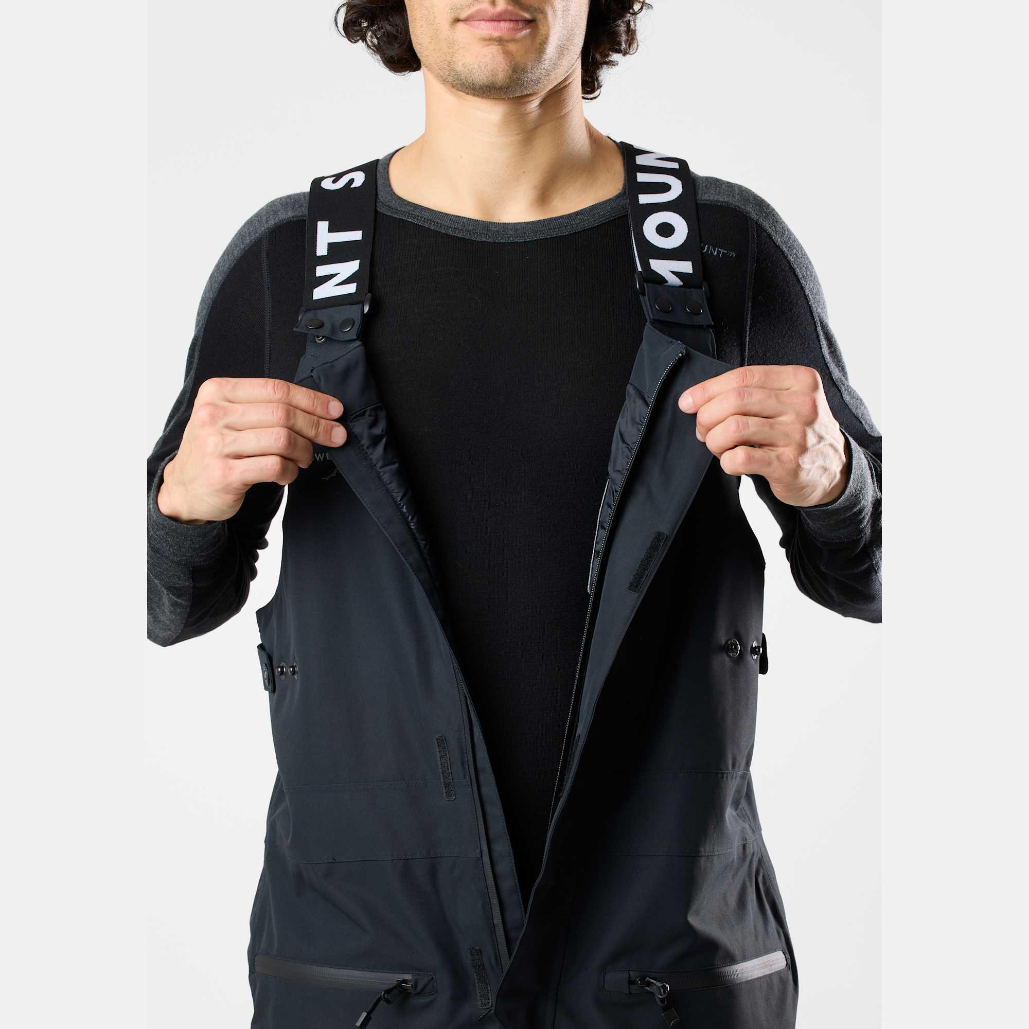 Pantalon de ski homme Freeride imperméable coupe-vent Bib 5/8