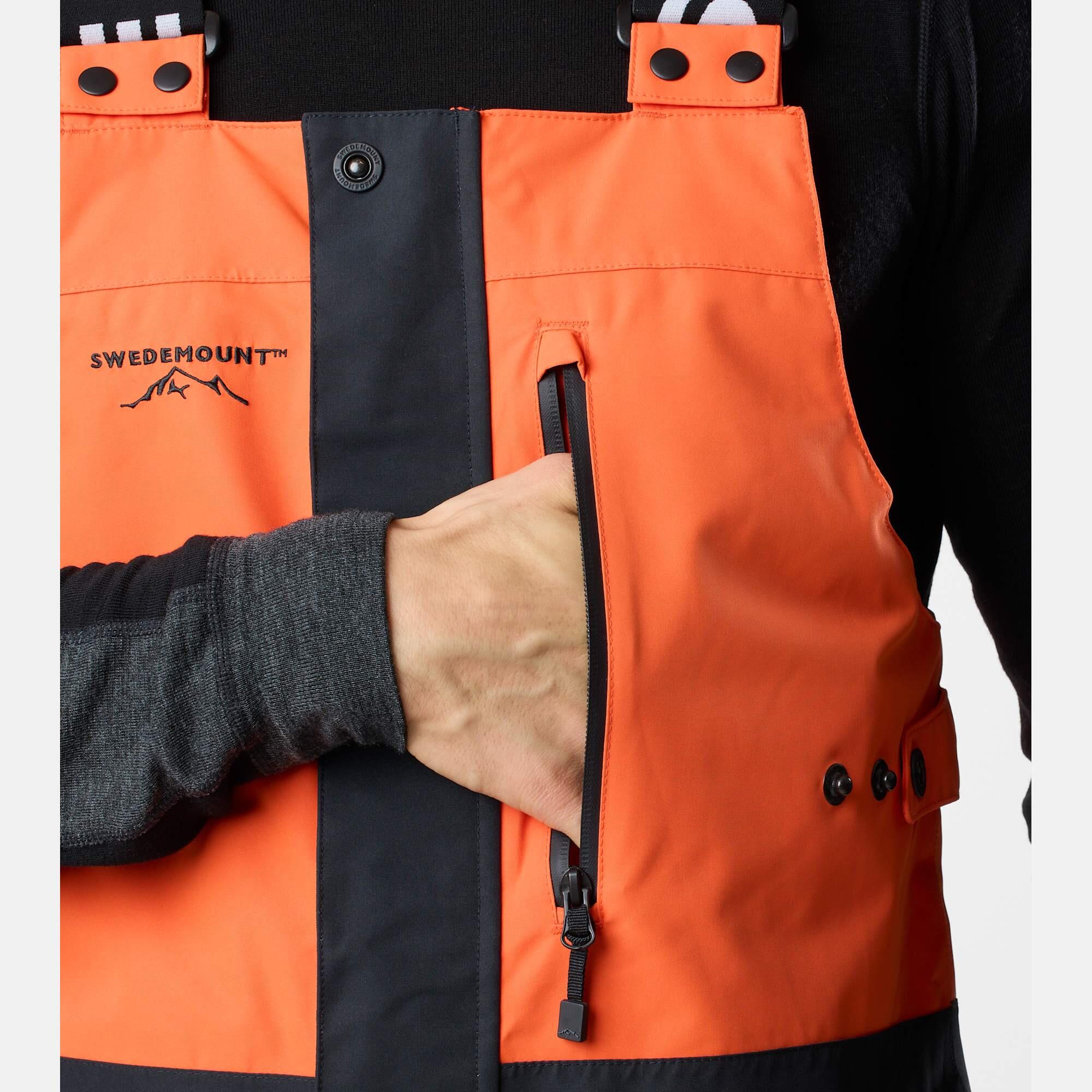 Pantalon de ski homme Freeride imperméable coupe-vent Bib 7/8