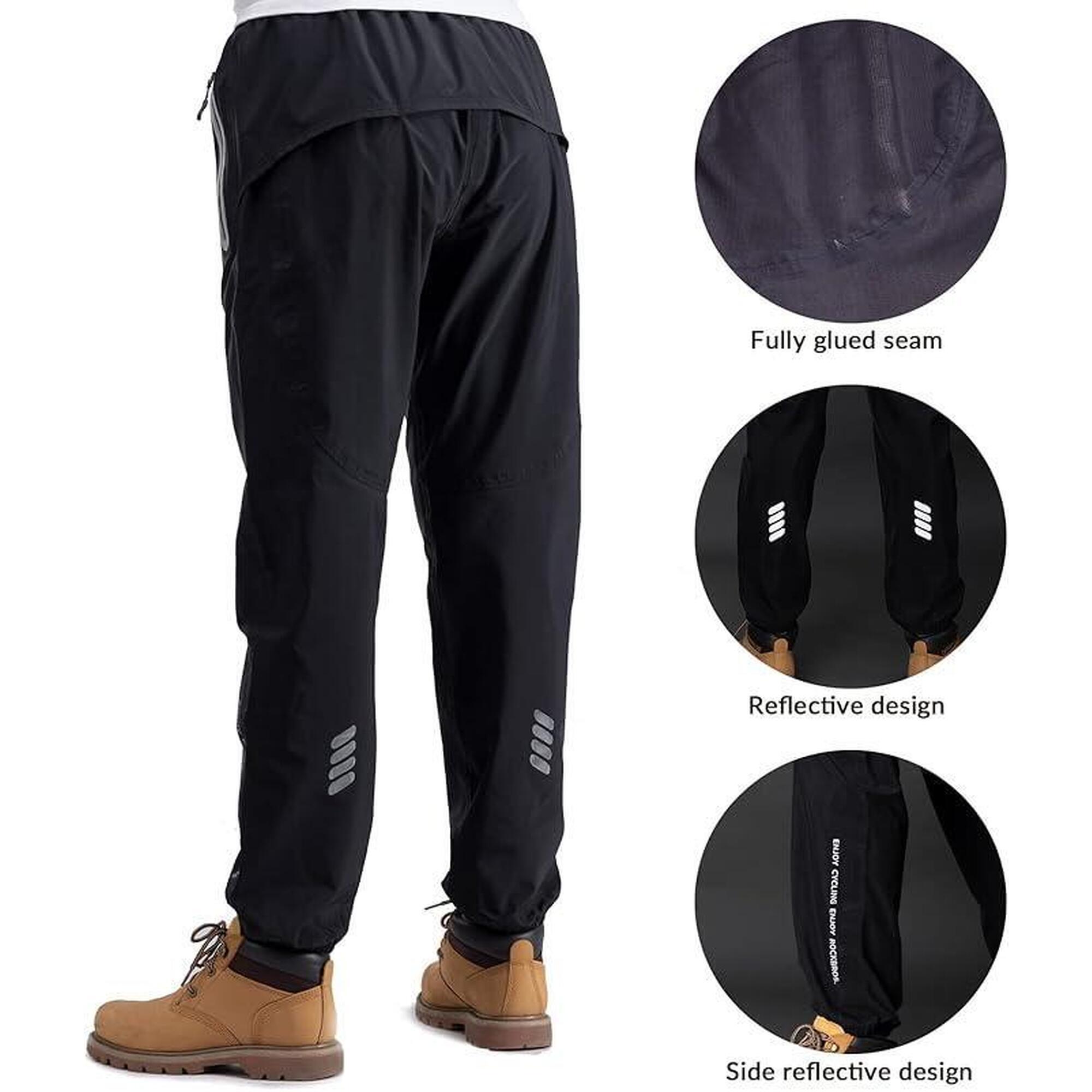 Pantaloni de ploaie sport negri