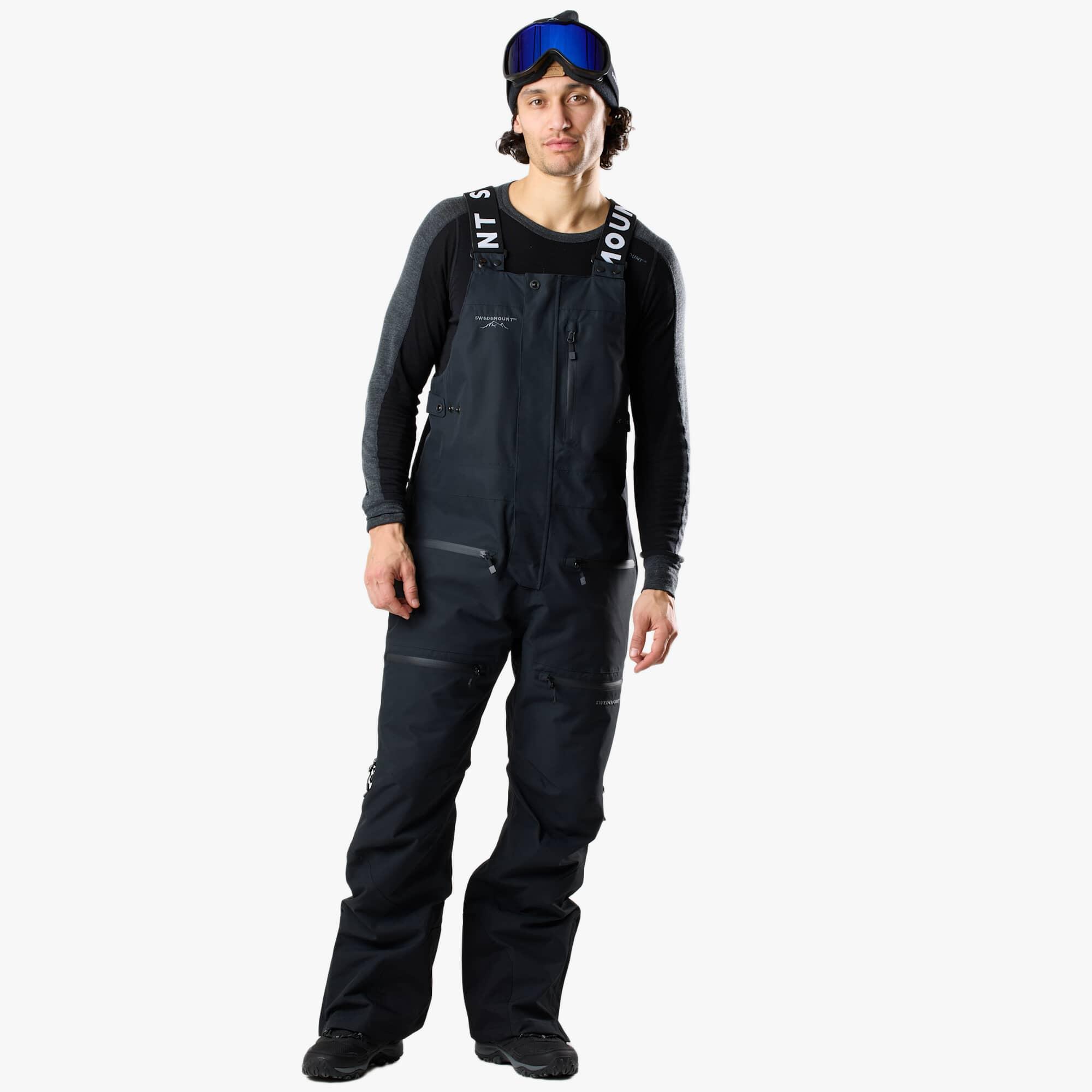 Swedemount - Pantalon De Ski Homme Freeride Imperméable Coupe-vent Respirant Bib Pants - Pantalon De Ski - Noir - Decathlon