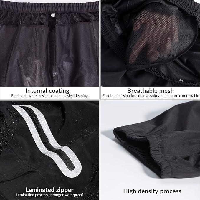 Pantalon Pluie de Sport Noir 5/6