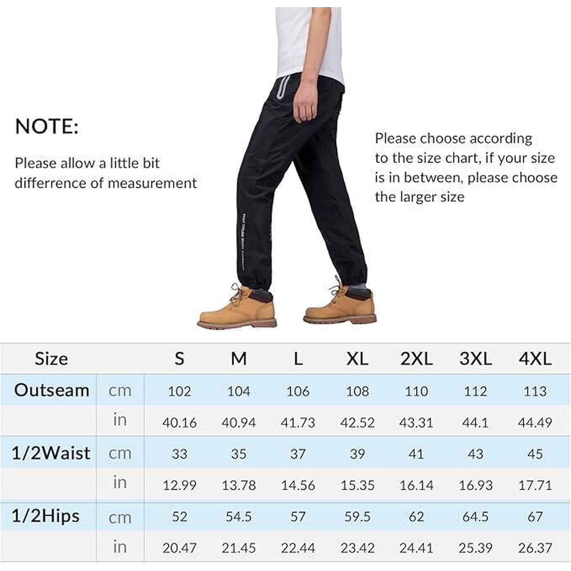 Pantaloni de ploaie sport negri