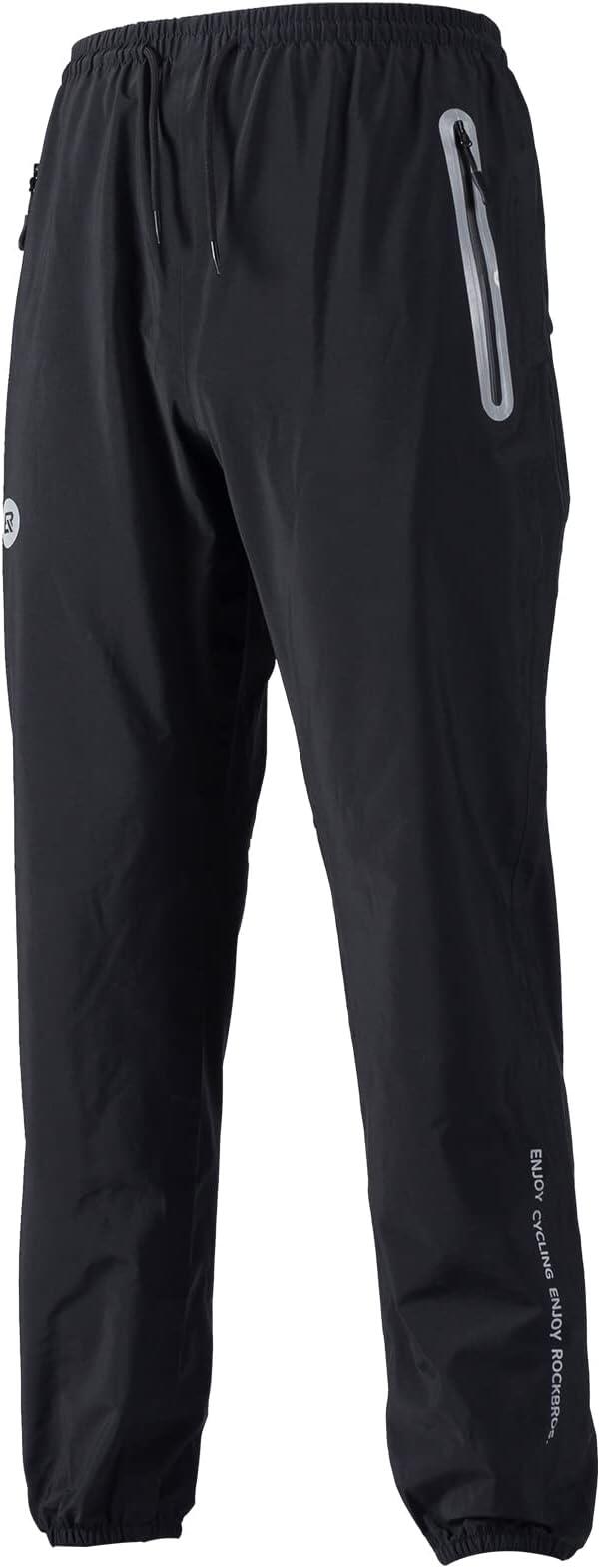 ROCKBROS Pantaloni antipioggia sportivi neri
