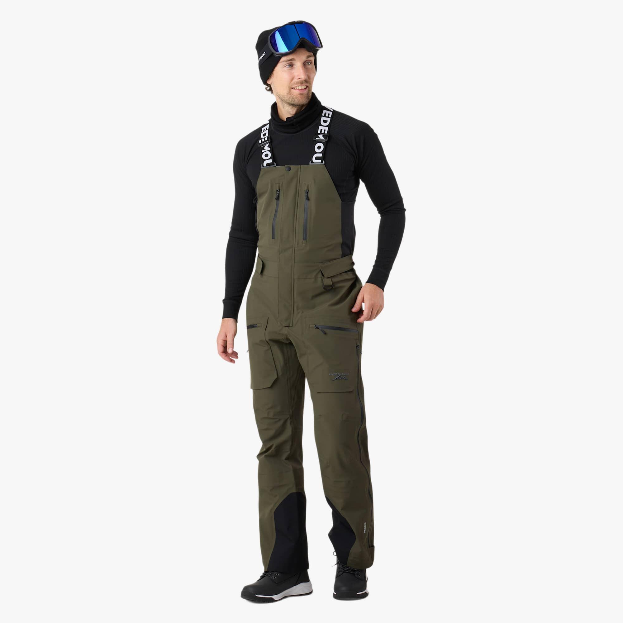 Swedemount - Pantalon De Ski Homme Imperméable Coupe-vent Lofoten 3l Shell Bib Pants Ii - Pantalon De Ski - Vert - Decathlon
