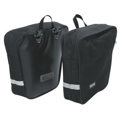 Skuad fietstassenset voor bagagedrager zwart