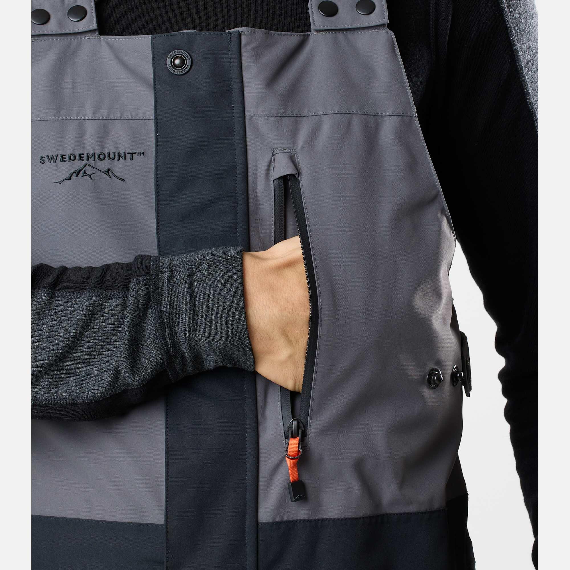 Pantalon de ski homme Freeride imperméable coupe-vent Bib 7/8
