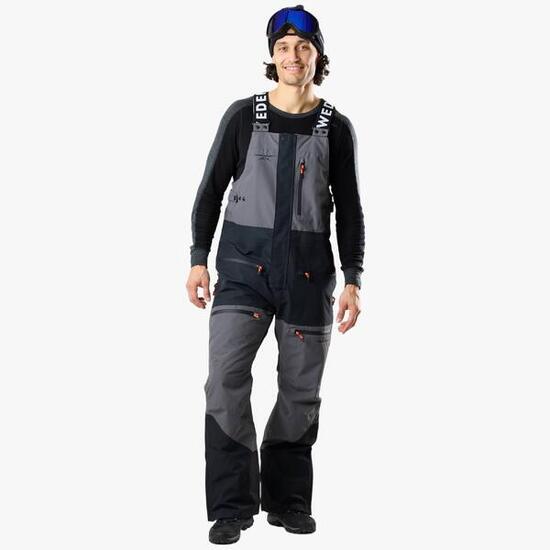 Pantalon de ski homme Freeride imperméable coupe-vent Bib