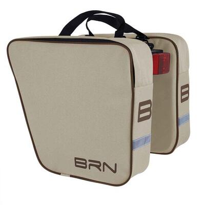 Brn set van 2 afzonderlijke klassieke fietstassen, grijs