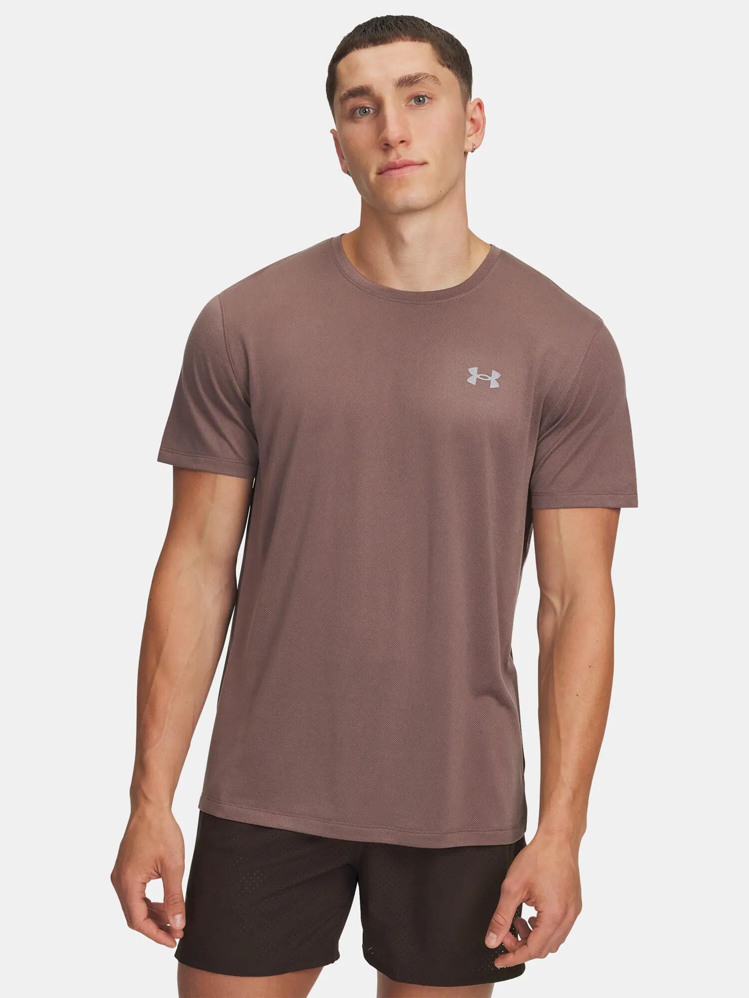 Férfi póló Under Armour UA TRAIL RUN SS-BRN 1/3