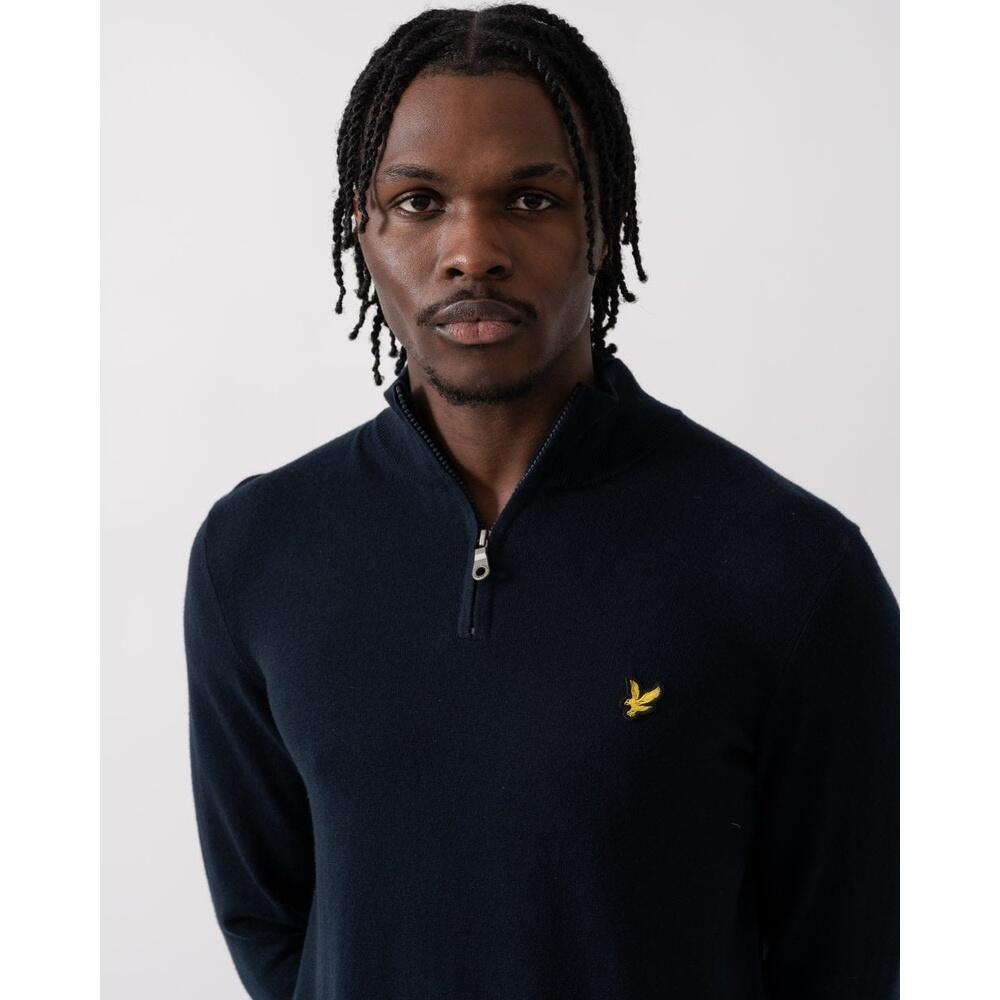 Suéter de algodón y lana merino 1/4 zip Lyle & Scott 2/4