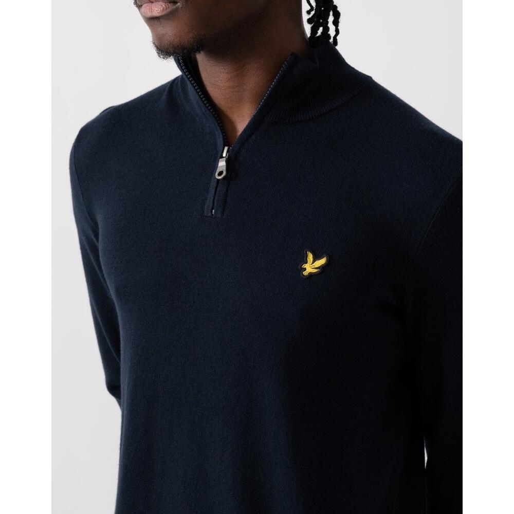 Suéter de algodón y lana merino 1/4 zip Lyle & Scott 4/4
