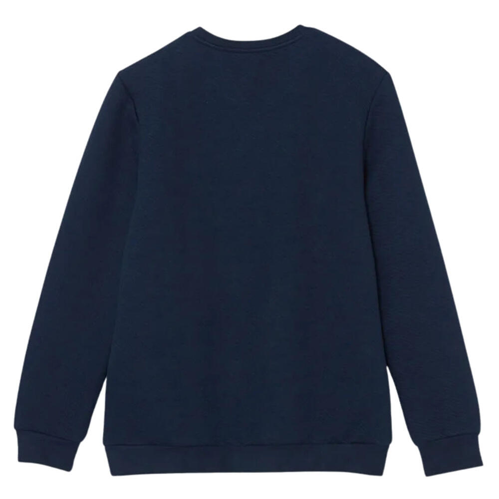 Sweatshirt - sport - hommes - col rond, coton, ton sur ton - S-gir - bleu foncé 2/2