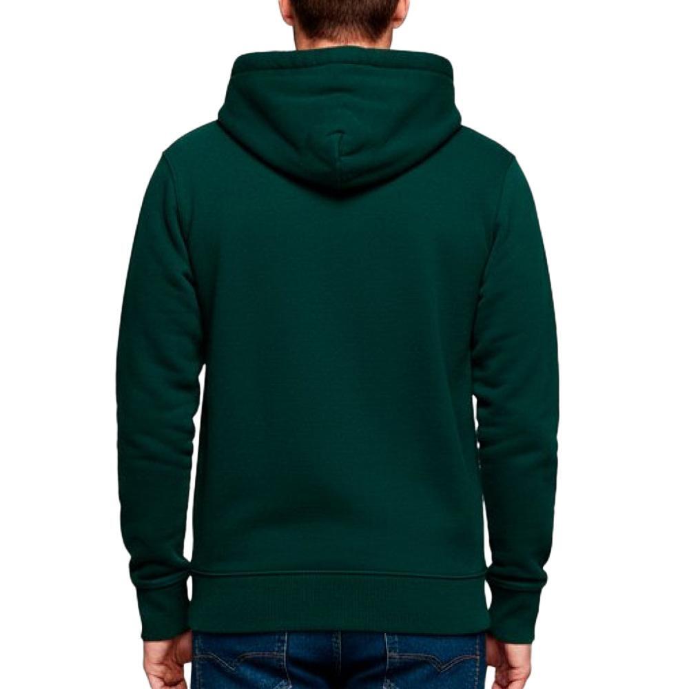 Felpa con Cappuccio Uomo Superdry Duo Classic Verde Scuro - Taglia S 3/5