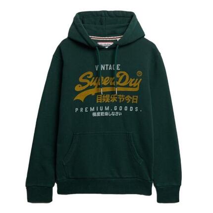 Sweat à Capuche Vert Foncé Homme Superdry Duo Classic - S