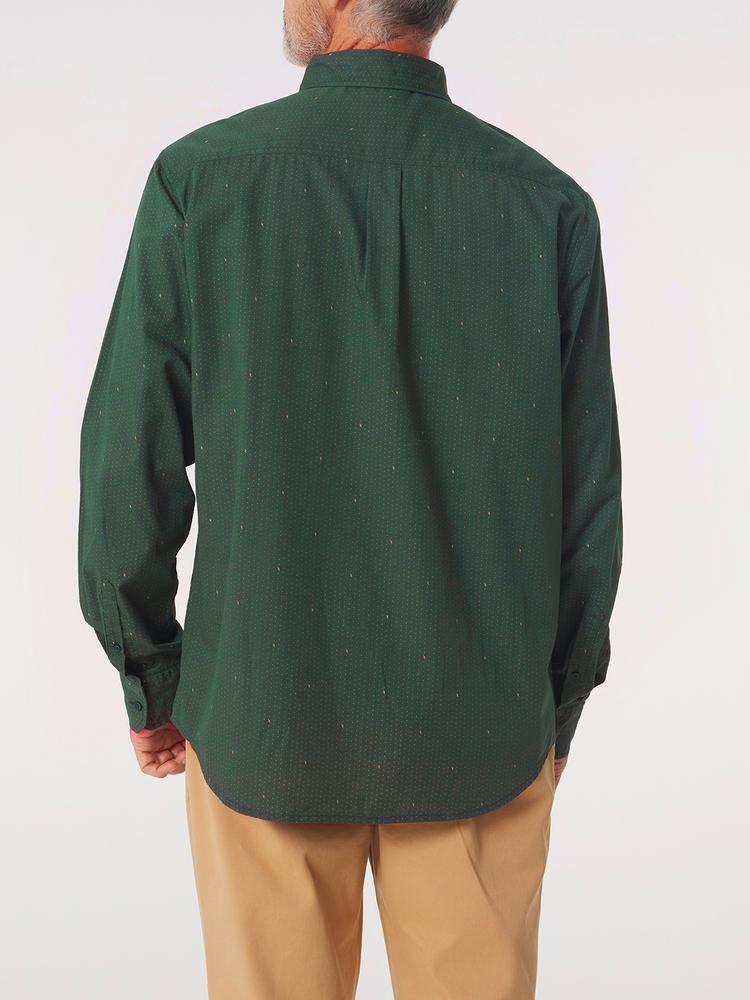 Chemise Homme Arrow - Taille M - Verte - Manches Longues - Coton - Occasion Très Bon état