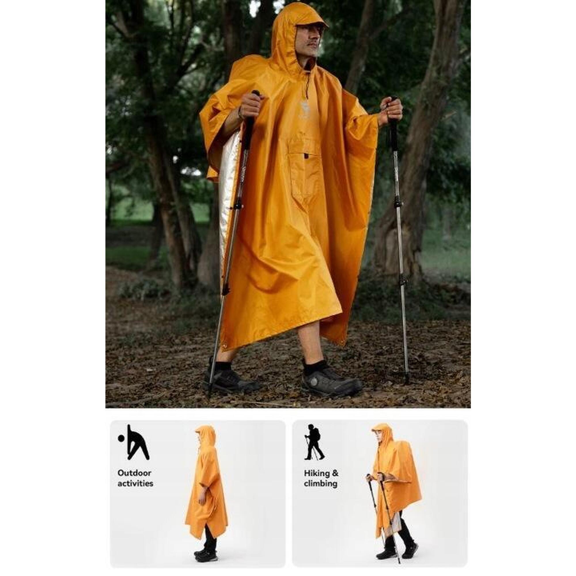 Poncho de ploaie multifuncțional 3 în 1 pentru exterior