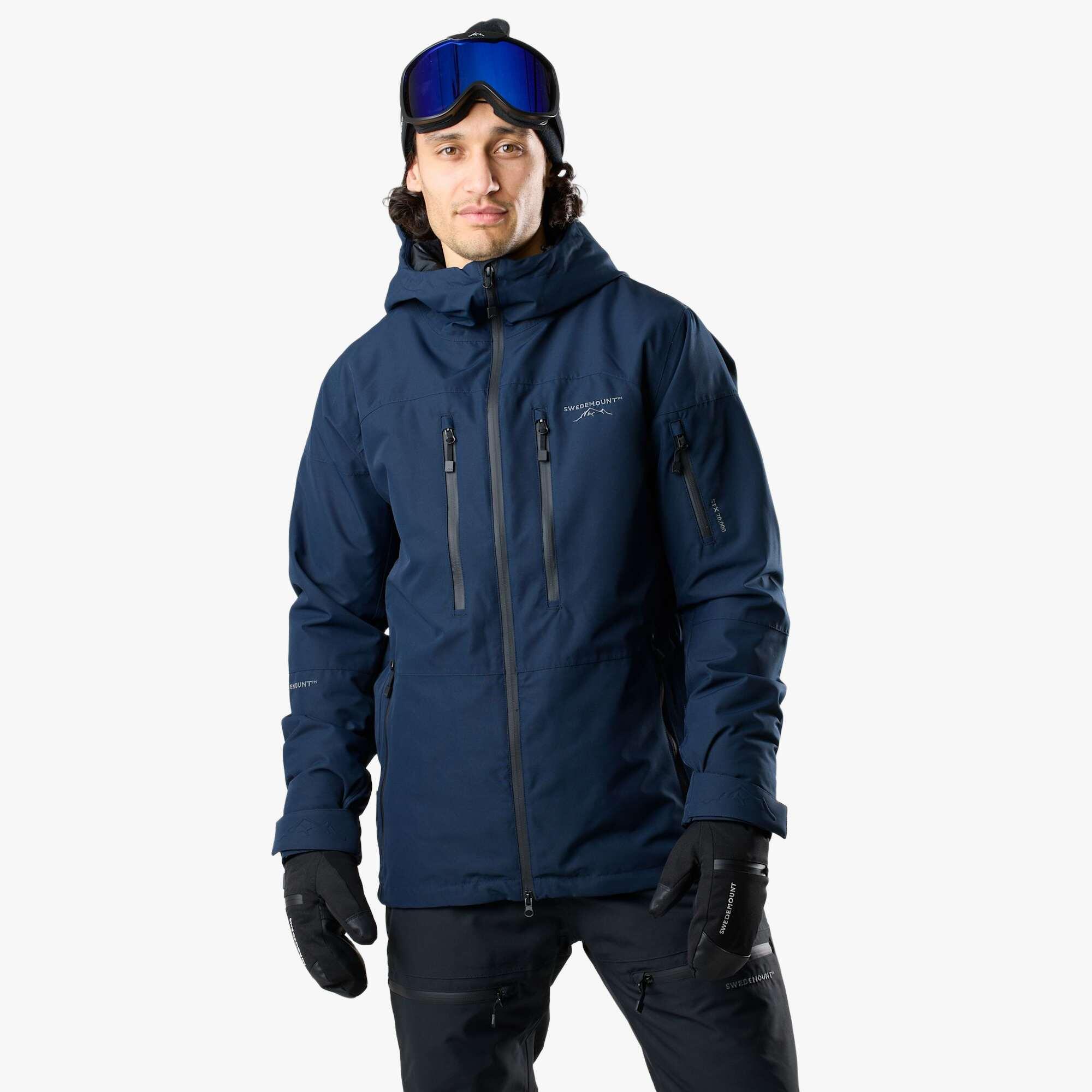 Swedemount - Veste De Ski Homme Ski Imperméable Coupe-vent Respirante Freeride - Veste - Bleu - Decathlon