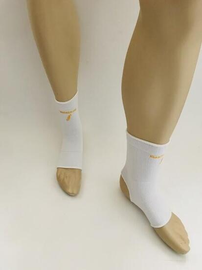 Paire Chevillères Enfant Blanches élastique - Sport et loisirs