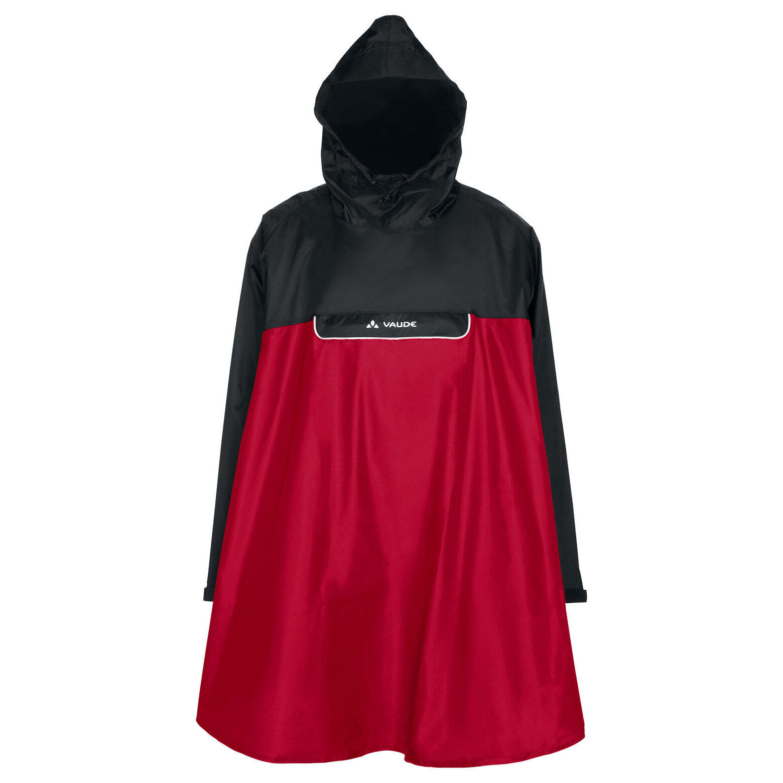 Vaude - Poncho Vaude Valero - Poncho - Noir|rouge - Decathlon