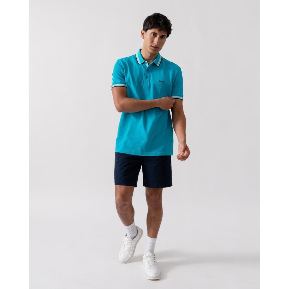 Mens Training Polo Shirt Contrast Logo Paddy 4/4