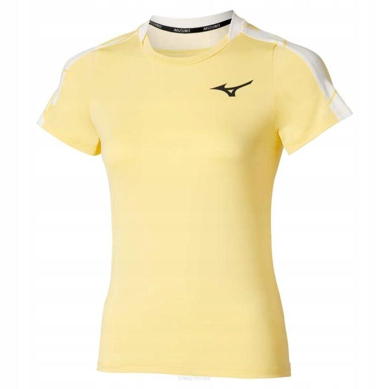 Koszulka tenisowa Mizuno Daybreakers Printed SS Tee żółta XL