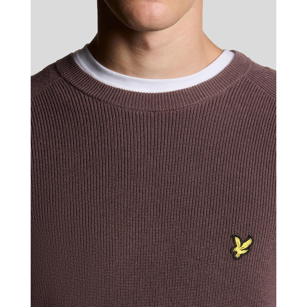Jersey de cuello redondo Lyle & Scott Engineered Rib 3/6