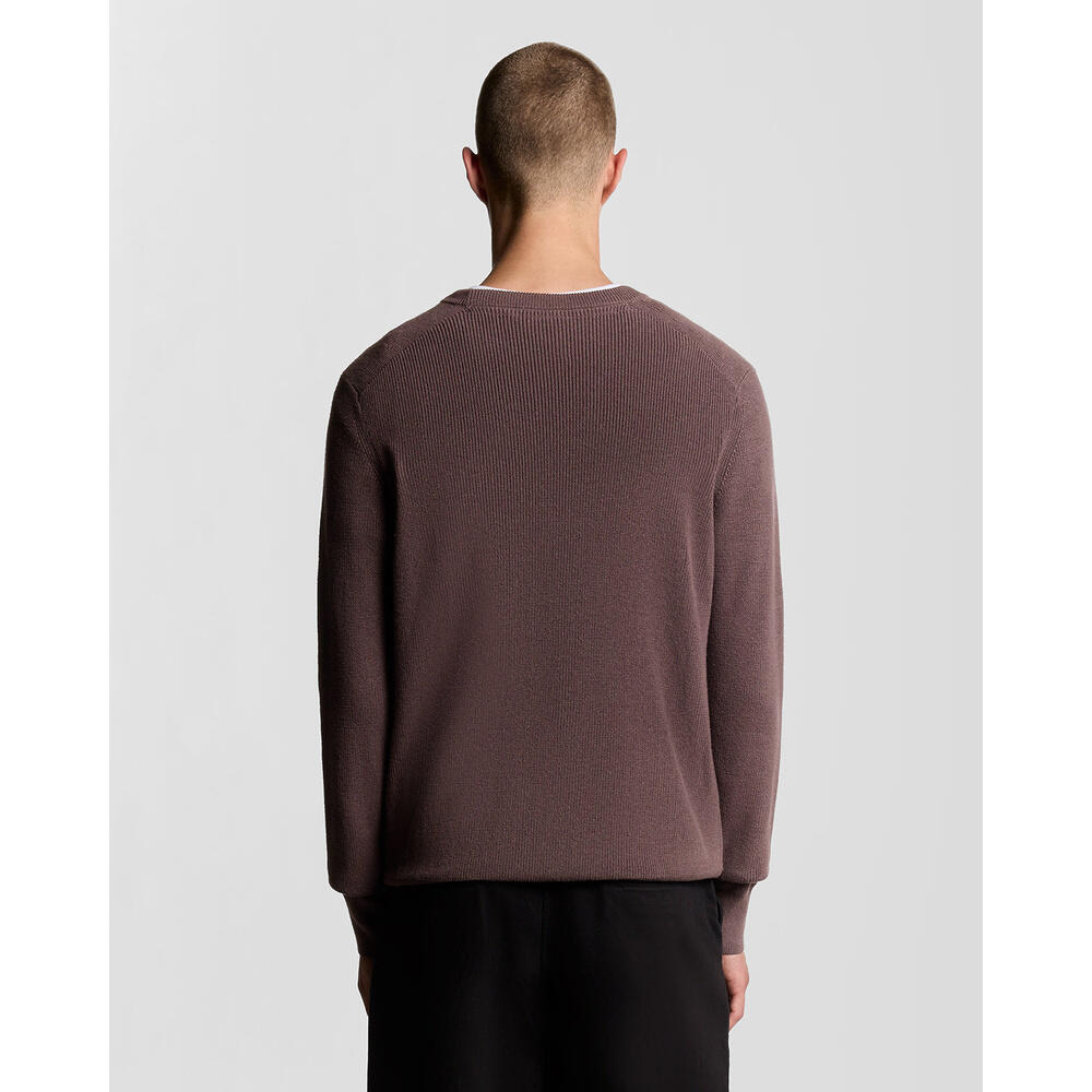 Jersey de cuello redondo Lyle & Scott Engineered Rib 2/6