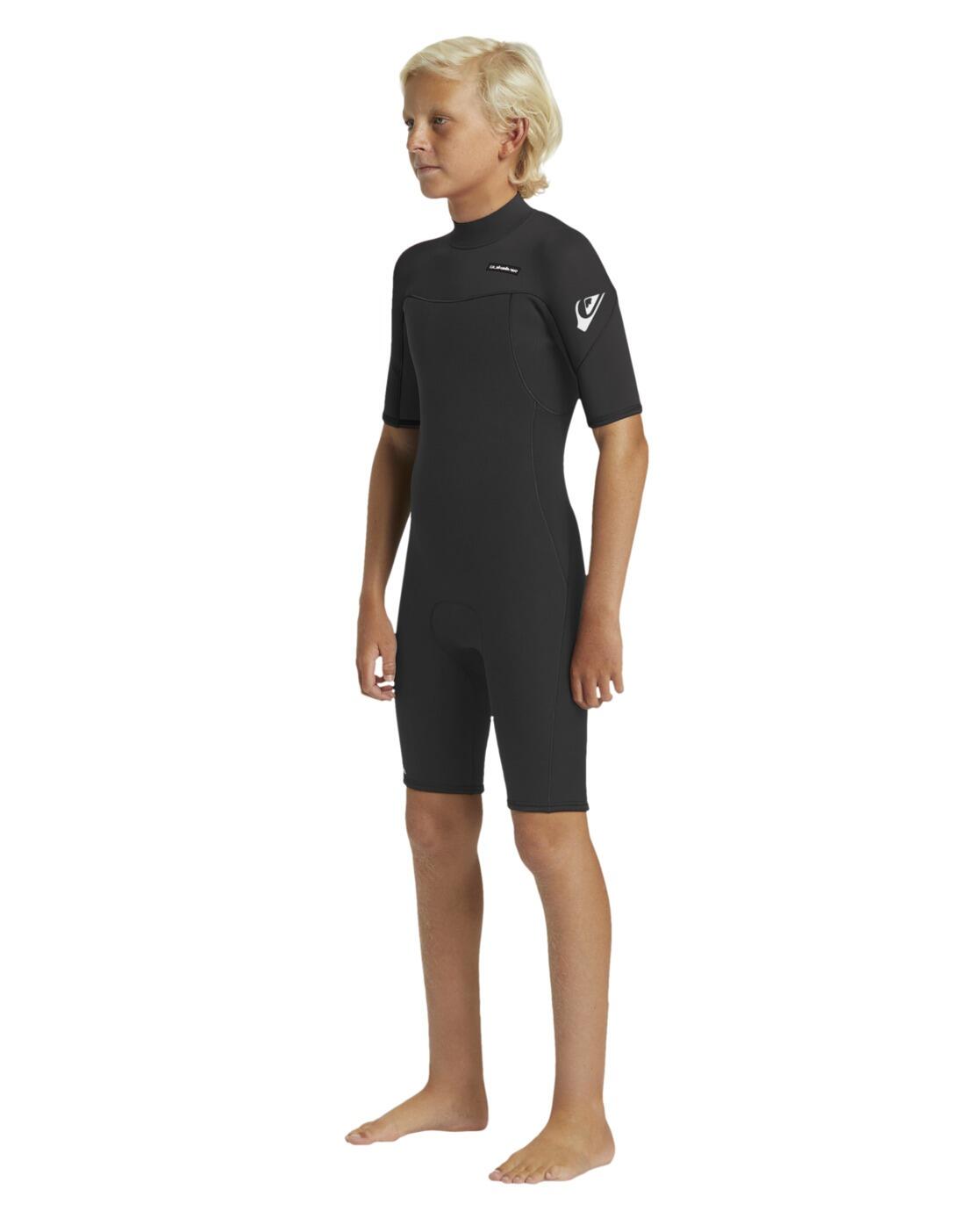 Springsuit manches courtes back zip 2/2MM EVERYDAY SESSIONS Noir Garçon 3/4