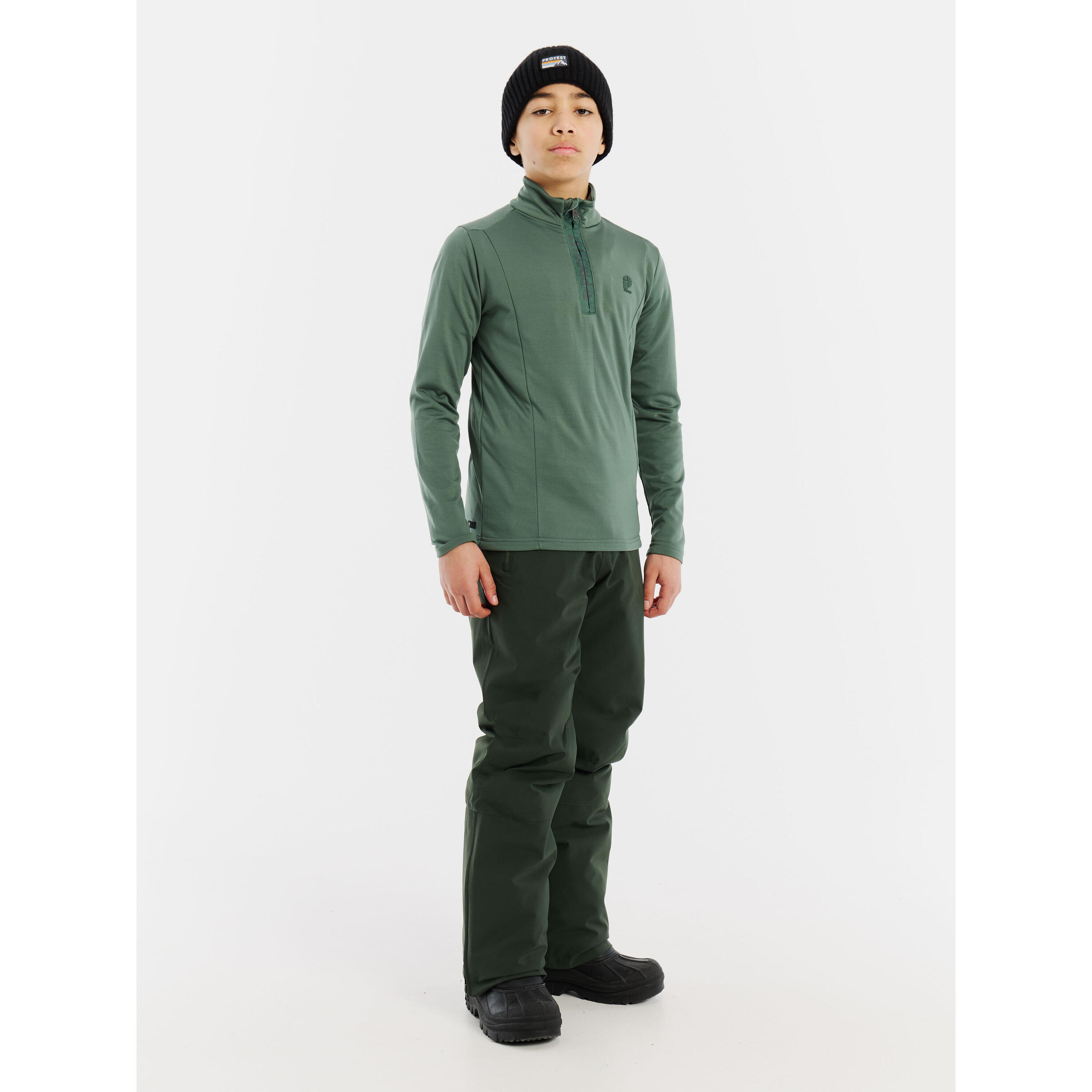 Maglia termica con 1/4 di zip da bambino Protest Rewillowy 3/7