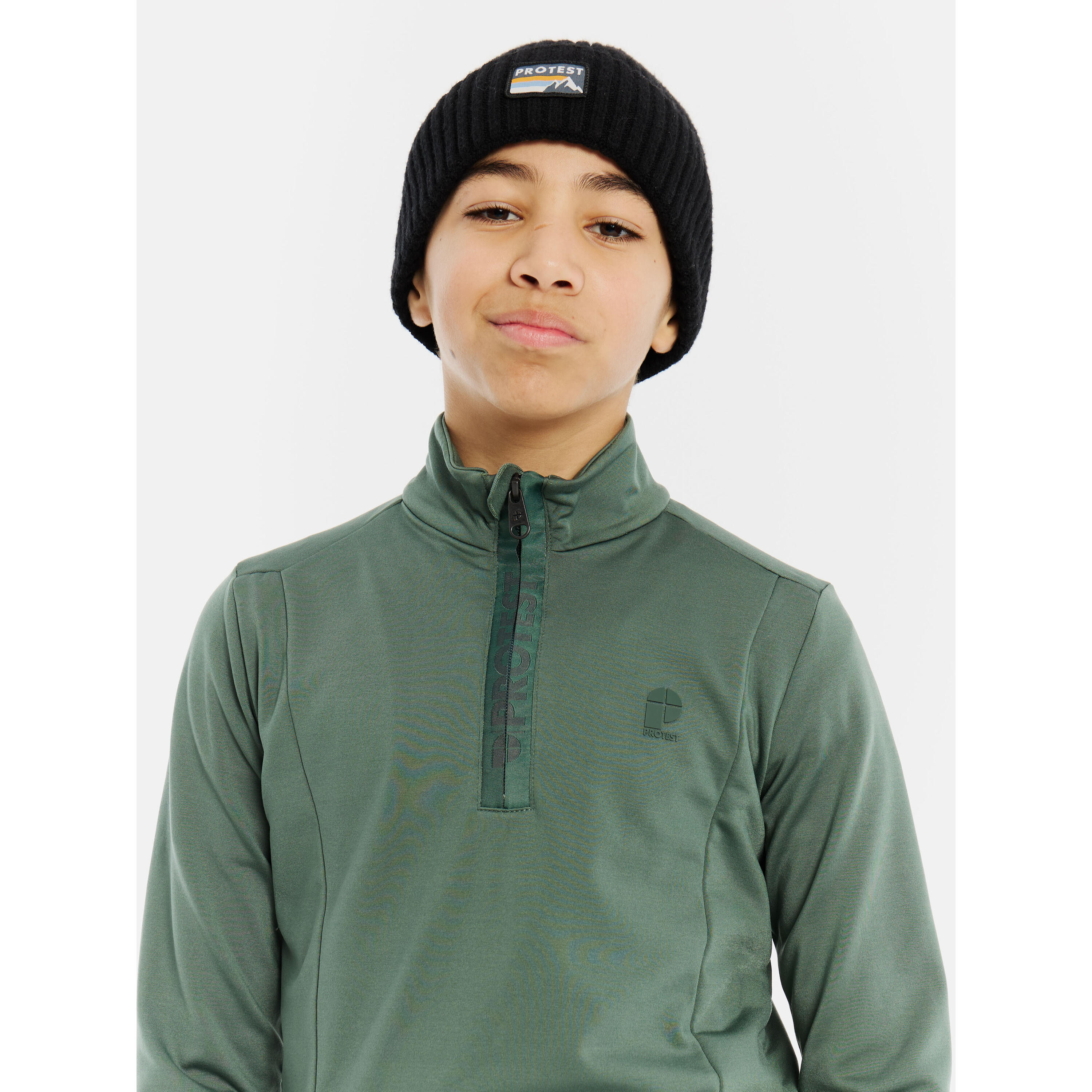 Maglia termica con 1/4 di zip da bambino Protest Rewillowy 5/7