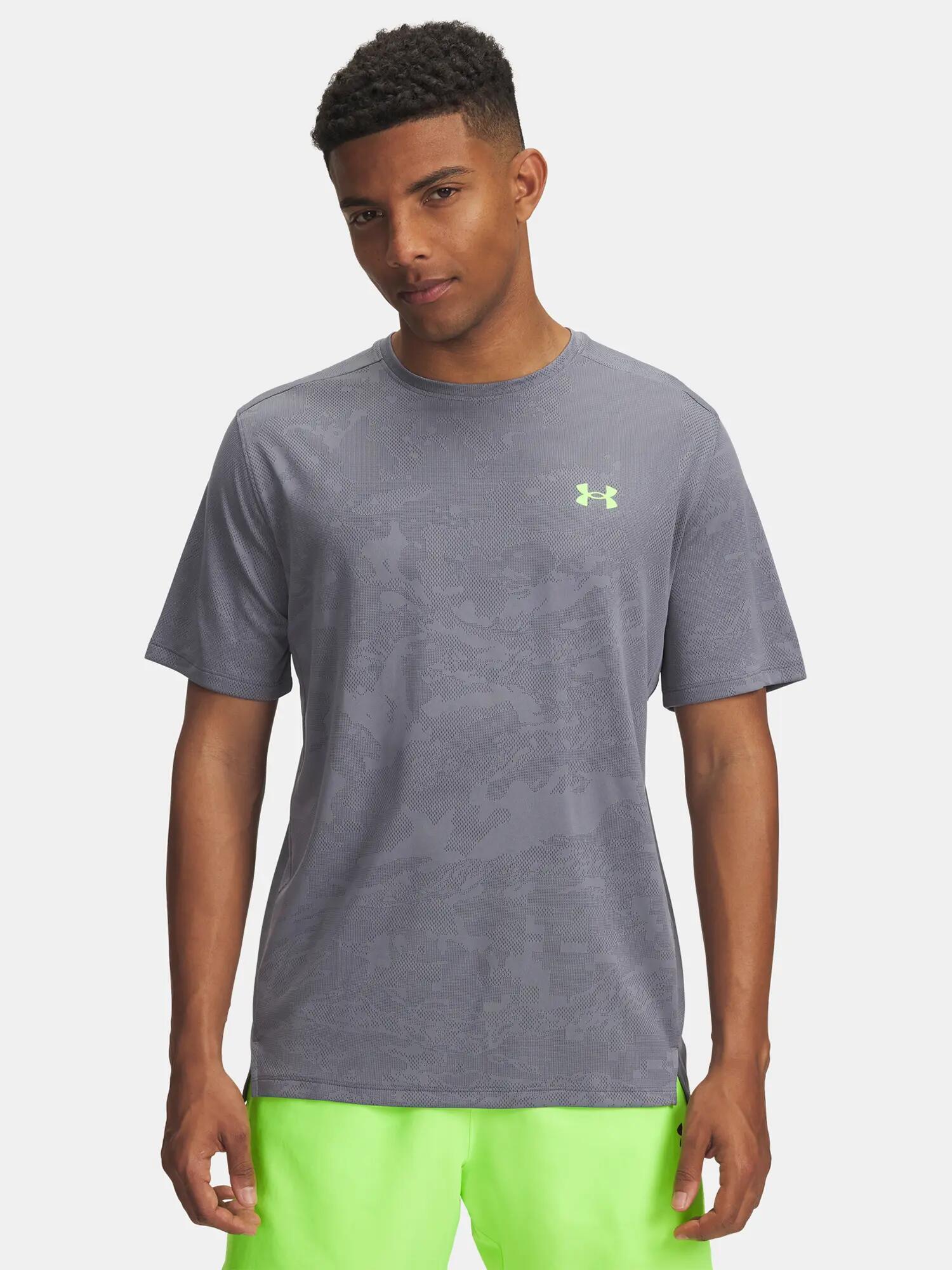 Férfi póló Under Armour UA Tech Vent Jacquard SS-GRY 3/3