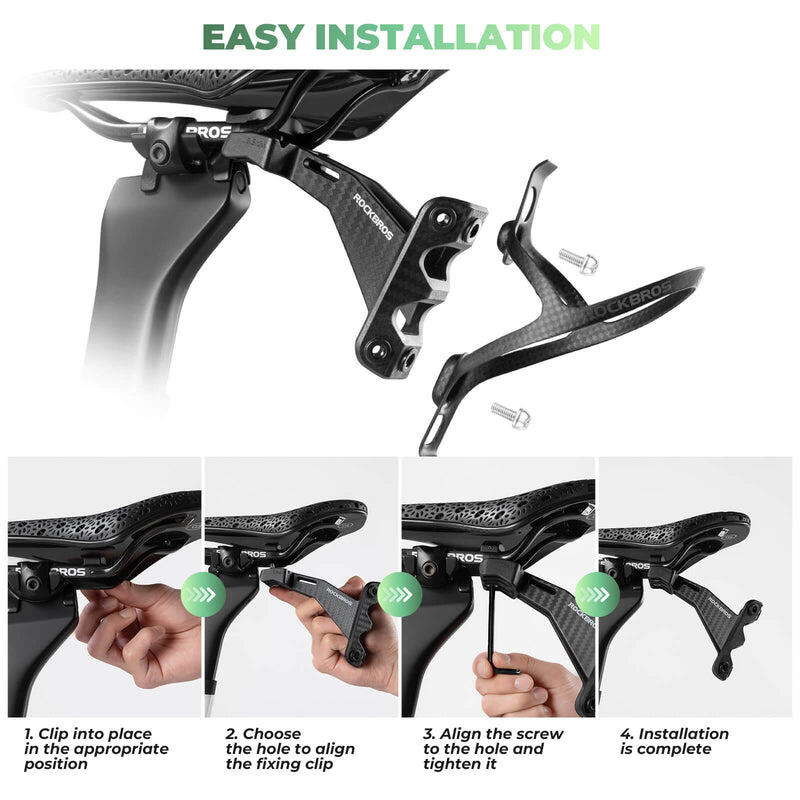 ROCKBROS Support de Porte-Bidon Arrière de Selle 7/7