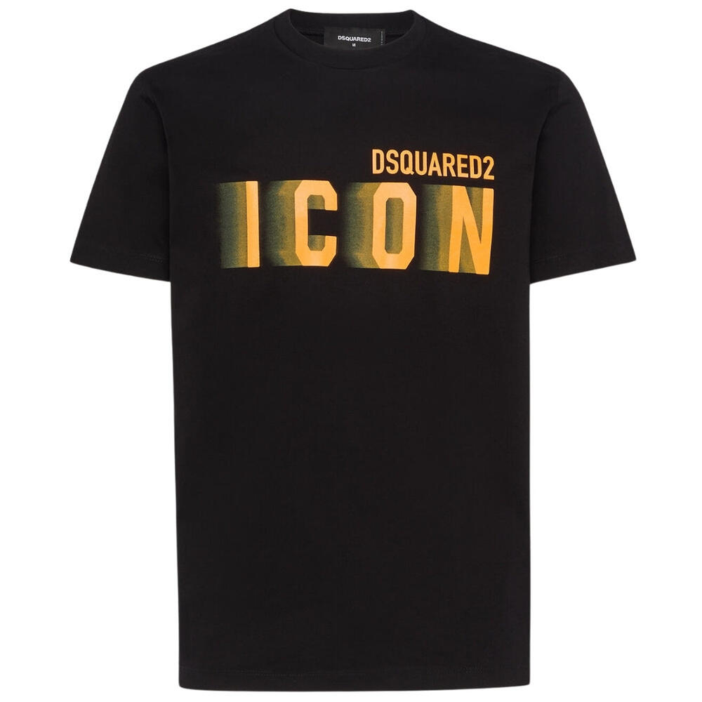 Mens Training T-Shirt Cool Fit Orange Blur Icon Logo