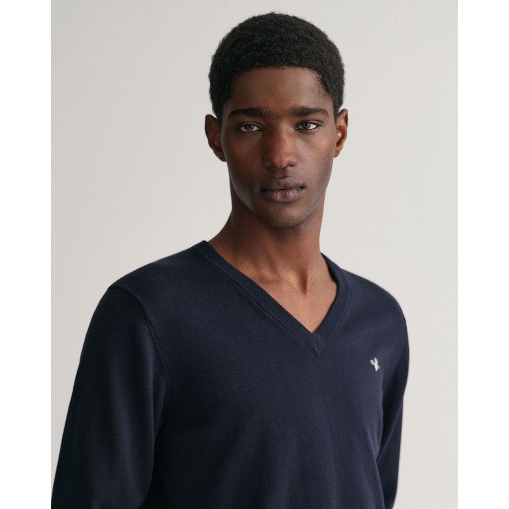 Polo col V in cotone Gant Classic 3/3