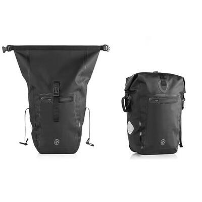 Skuad explorer roll-up tas maat l 24 liter zwart