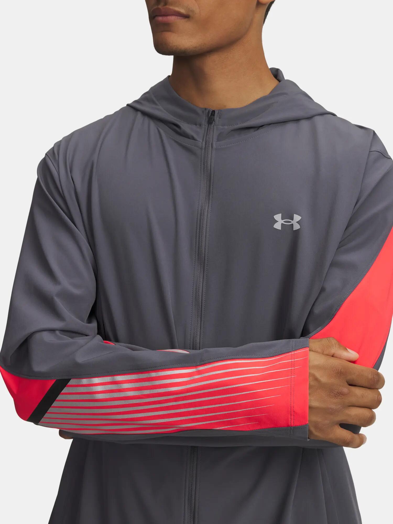 Férfi kabát Under Armour UA Velociti Storm Hooded Jkt-GRY 3/3