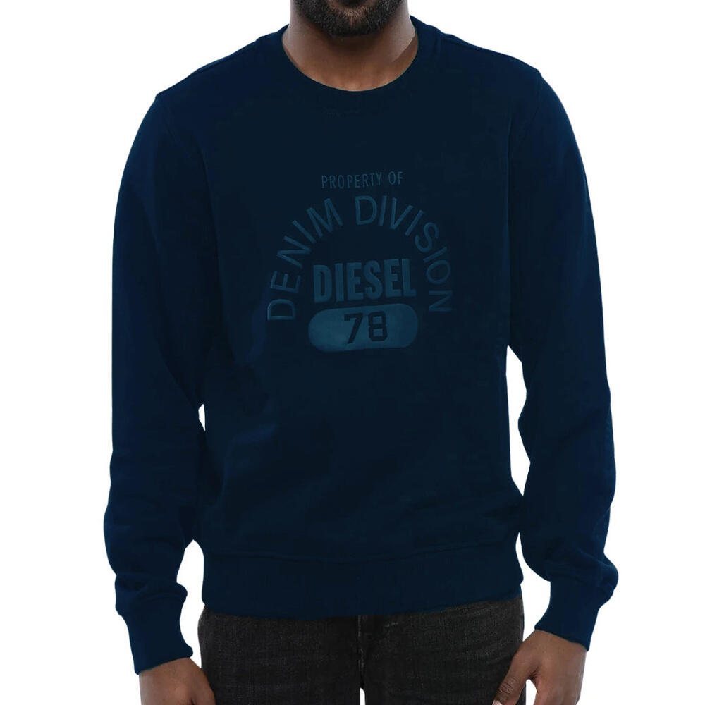 Bluză bărbați Diesel albastră 100% bumbac - Casual esențial 1/1