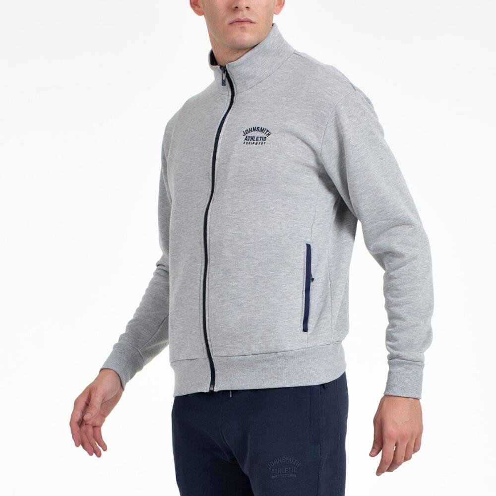 JOHN SMITH FRIOS Sudadera Hombre Gris Vigoré – Felpa Perchada Cálida y Cómoda 2/4
