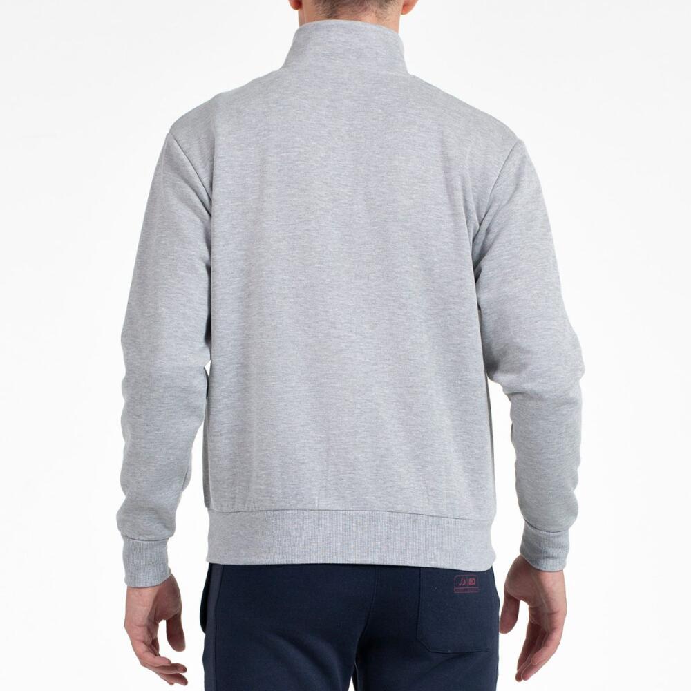 JOHN SMITH FRIOS Sudadera Hombre Gris Vigoré – Felpa Perchada Cálida y Cómoda 4/4