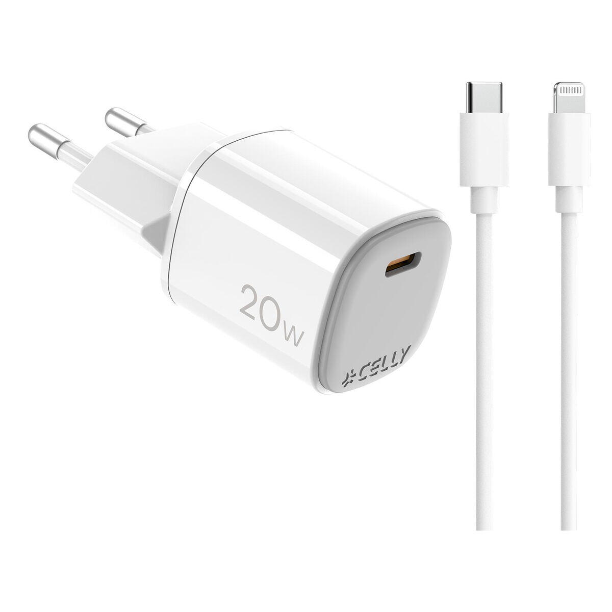 Cavo USB CELLY UPTC1USBC20WCTL Bianco 2/5