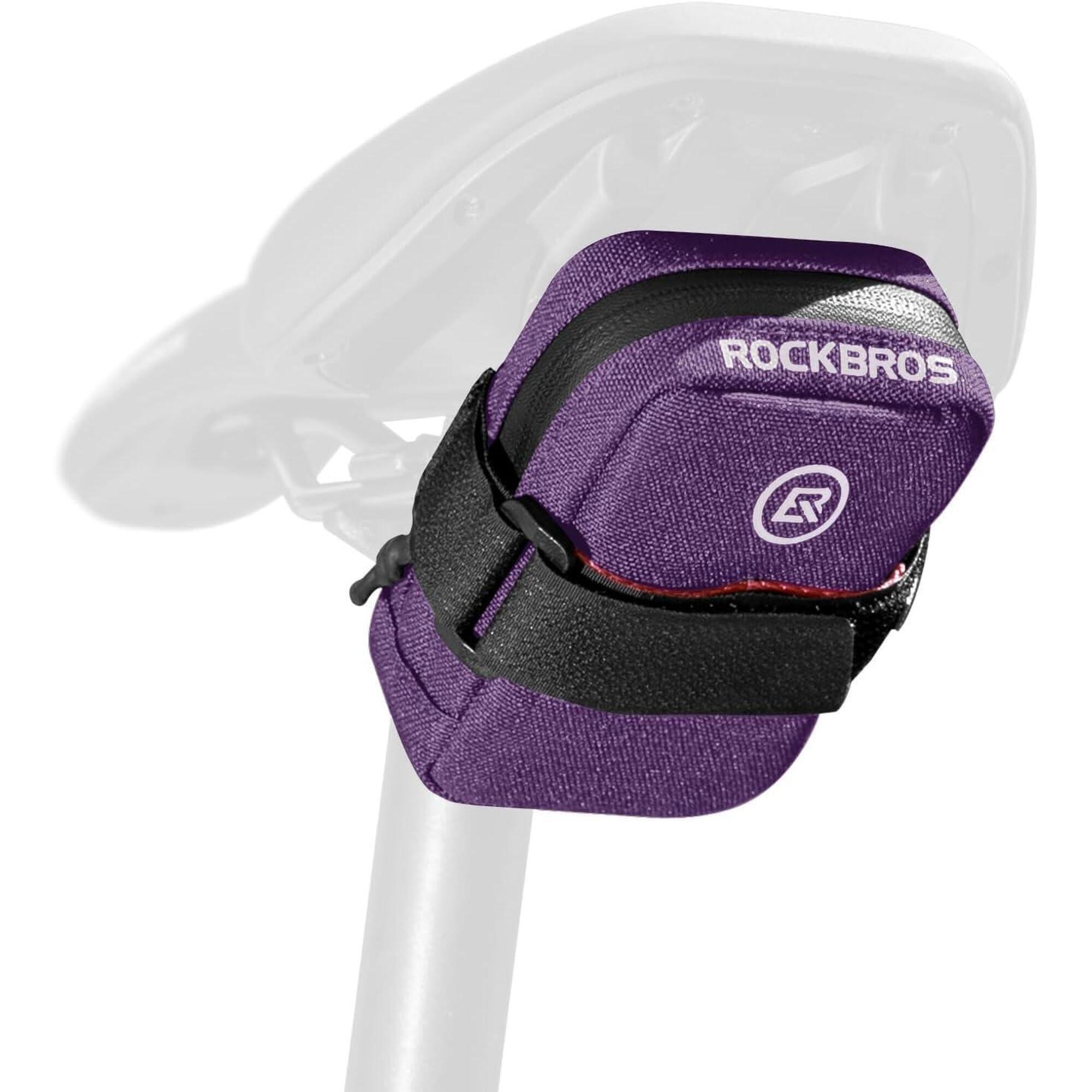Rockbros - Sacoche De Selle Rockbros Avec Porte-cartouche Co2 - Sacoche Selle Vélo - Violet - Decathlon