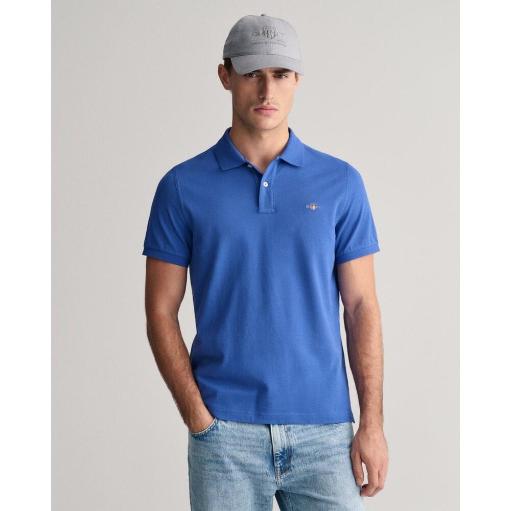 Mens Training Polo Shirt Shield Logo