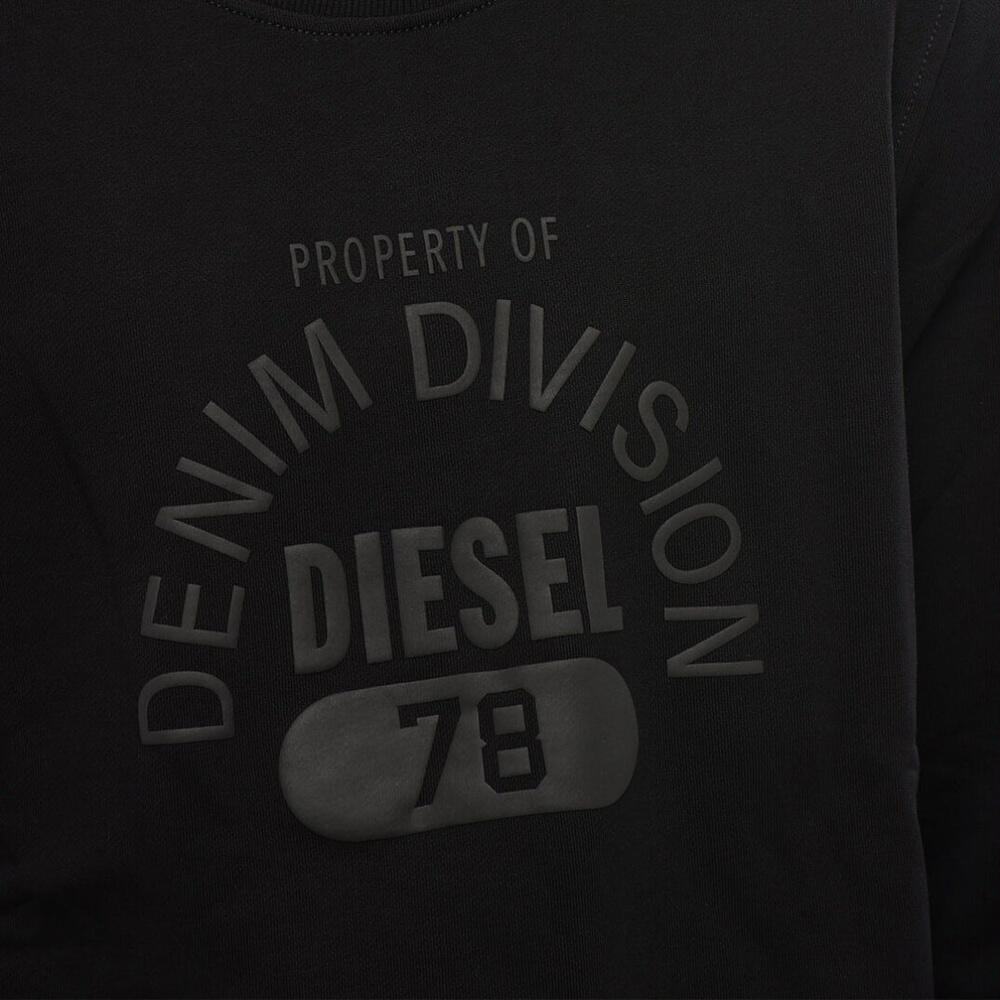 Felpa bărbați Diesel negru 100% bumbac - Casual esențial 2/2
