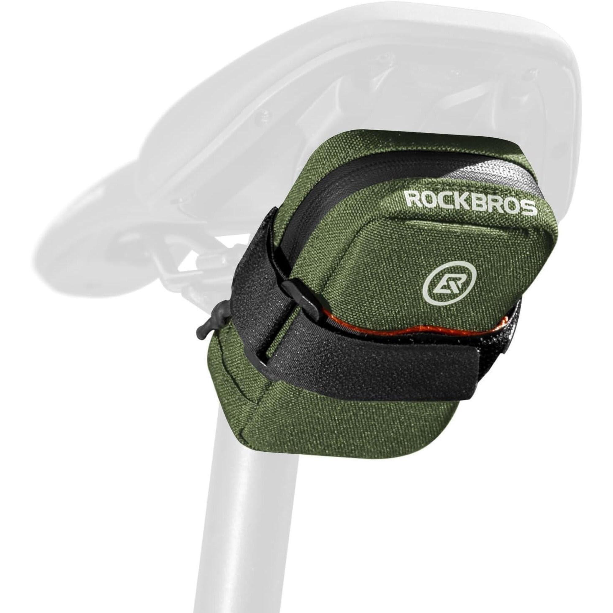 Rockbros - Sacoche De Selle Rockbros Avec Porte-cartouche Co2 - Sacoche Selle Vélo - Vert - Decathlon