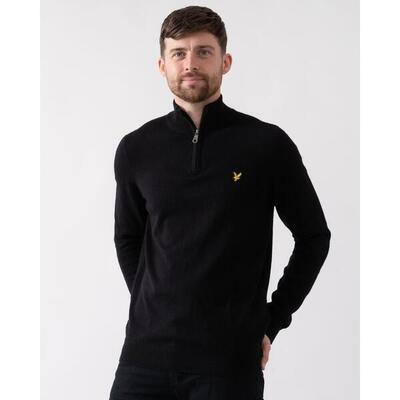Merinowol 1/4 zip trui lyle & scott